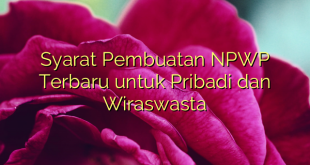 Syarat Pembuatan NPWP Terbaru untuk Pribadi dan Wiraswasta